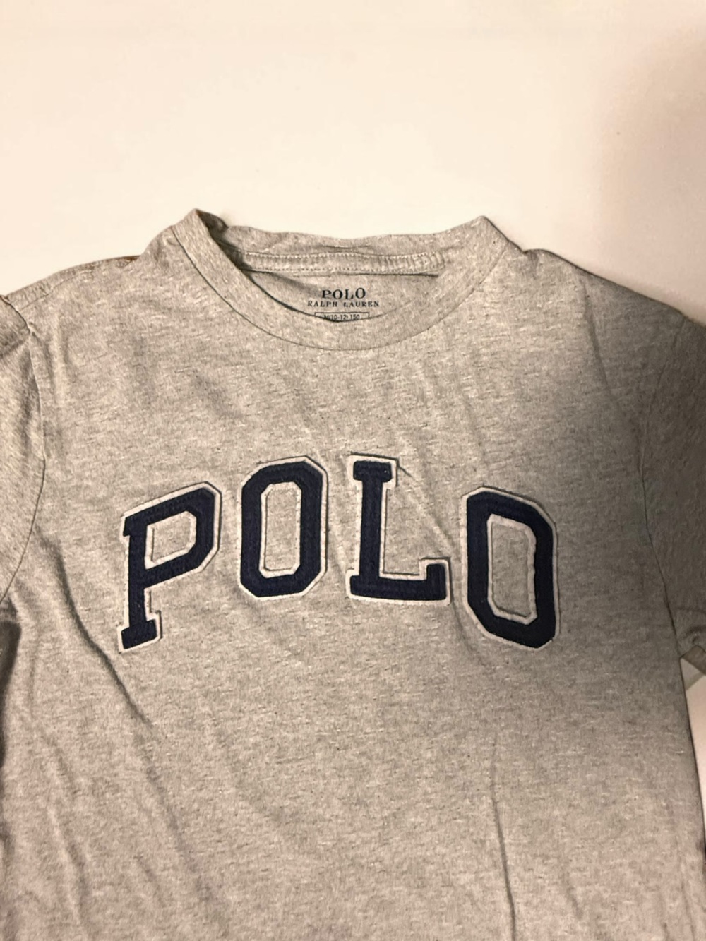Polo Ralph Lauren Kids Gray Long Sleeve Graphic Tee - Size M (10-12)